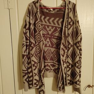 Tribal Print Cardigan